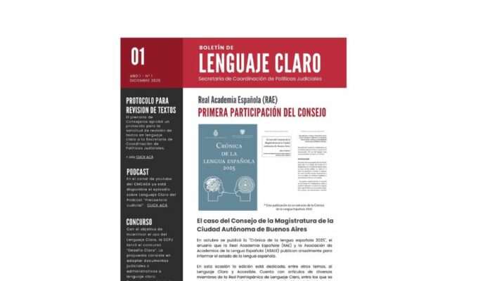 Disponible el primer Boletín de Lenguaje Claro