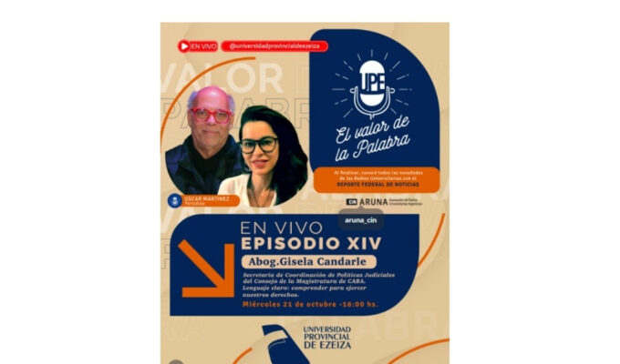 Podcast «El valor de la palabra» próxima entrevista a la Dra. Gisela Candale sobre el lenguaje claro y el derecho a comprender